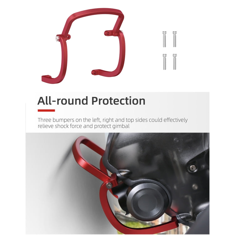 Sunnylife FV-Q9353 Gimbal Bumper Anti-collision Aluminum Alloy Guard Protector Bumper for DJI FPV (Black) - DJI & GoPro Accessories by Sunnylife | Online Shopping UK | buy2fix