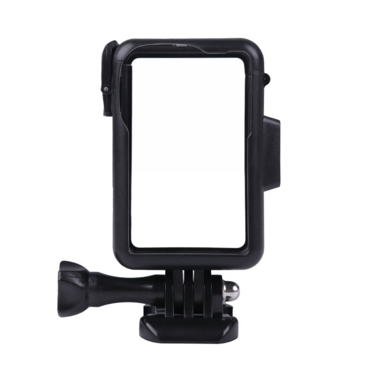 For DJI Osmo Action 3 Vertical Plastic Protective Frame Cage with Cold Shoes (Black) - DJI & GoPro Accessories by buy2fix | Online Shopping UK | buy2fix