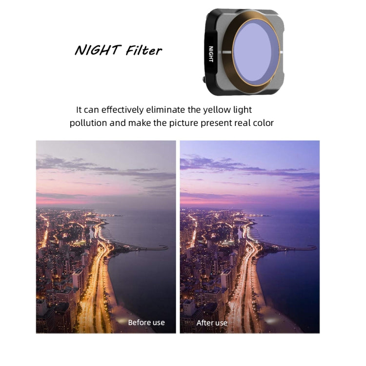 JSR Drone NIGHT Light Pollution Reduction  Lens Filter for DJI MAVIC Air 2 - Lens Filter by JSR | Online Shopping UK | buy2fix