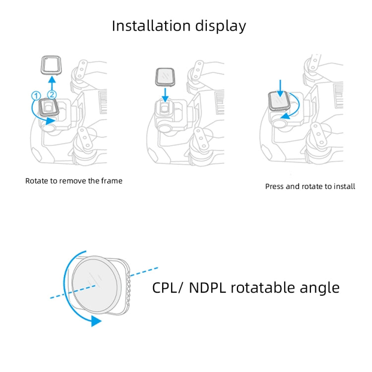 JSR Drone NIGHT Light Pollution Reduction  Lens Filter for DJI MAVIC Air 2 - Lens Filter by JSR | Online Shopping UK | buy2fix