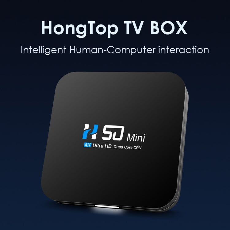 H50 Mini 4K Smart Network TV Box, Android 10.0, RK3318 Quad Core, 2GB+16GB, EU Plug - Consumer Electronics by buy2fix | Online Shopping UK | buy2fix