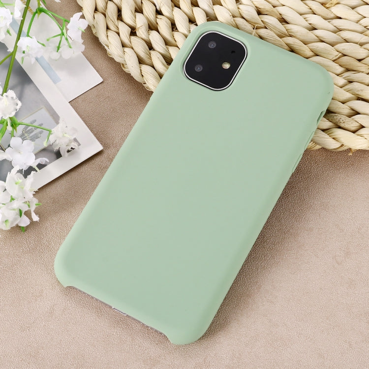 For iPhone 11 Solid Color Liquid Silicone Shockproof Case (Mint Green) - iPhone 11 Cases by buy2fix | Online Shopping UK | buy2fix