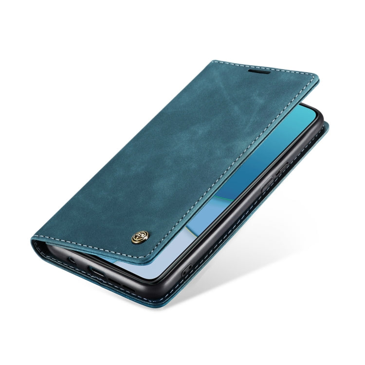 For OnePlus 8T CaseMe-013 Multifunctional Retro Frosted Horizontal Flip Leather Case with Card Slot & Holder & Wallet(Blue) - OnePlus Cases by CaseMe | Online Shopping UK | buy2fix