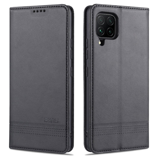 For Samsung Galaxy A42 5G AZNS Magnetic Calf Texture Horizontal Flip Leather Case with Card Slots & Holder & Wallet(Black) - Galaxy Phone Cases by AZNS | Online Shopping UK | buy2fix