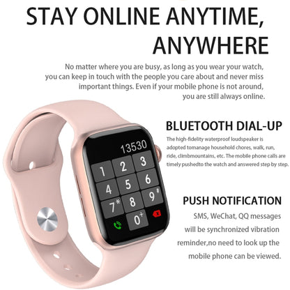 DW35 1.75 inch Full Screen IP67 Waterproof Smart Watch, Support Sleep Monitor / Heart Rate Monitor / Bluetooth Call(Pink) - Smart Wear by buy2fix | Online Shopping UK | buy2fix