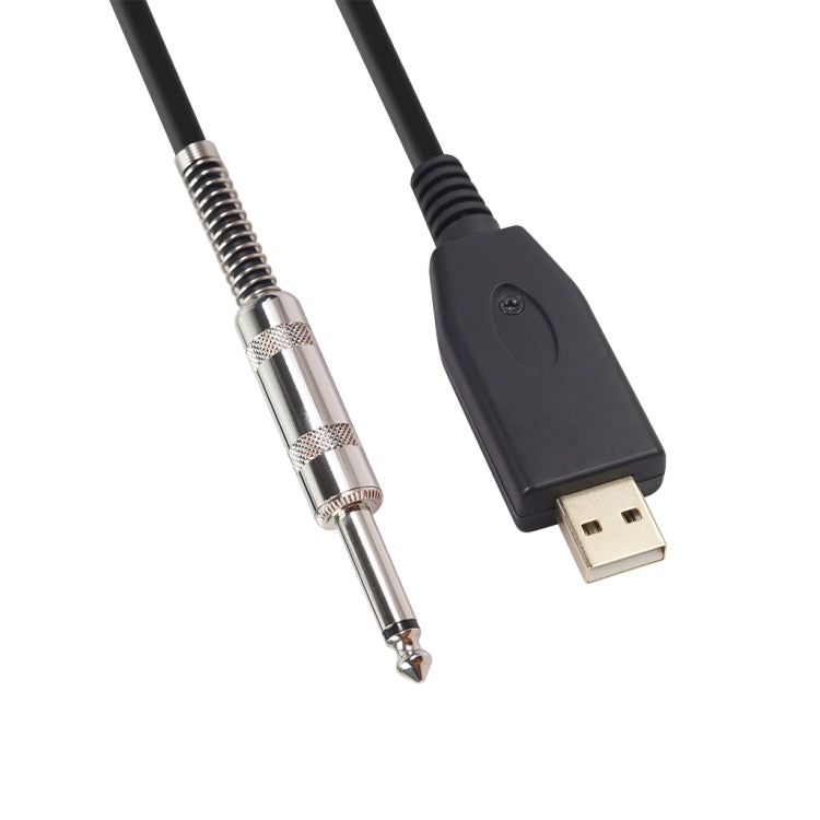 US48S USB to 6.35mm Electric Guitar Recording Cable, Cable Length:3m - Consumer Electronics by buy2fix | Online Shopping UK | buy2fix