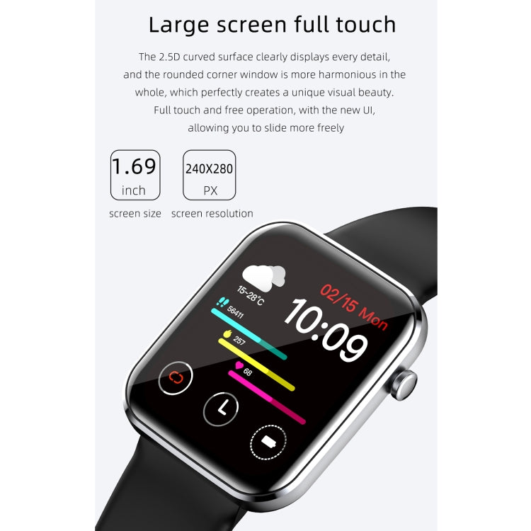 Z15 1.69 inch Touch Screen IP67 Waterproof Smart Watch, Support Blood Pressure Monitoring / Sleep Monitoring / Heart Rate Monitoring(Red) - Smart Wear by buy2fix | Online Shopping UK | buy2fix