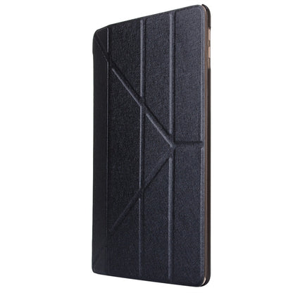 For iPad 10.2 2021 / 2020 / 2019 Silk Texture Horizontal Deformation Flip Leather Case with Holder(Black) - iPad 10.2 Cases by buy2fix | Online Shopping UK | buy2fix