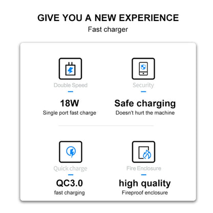 WK WP-U57 Max 18W Maxspeed QC3.0 Fast Charger +  USB to Micro USB Data Cable, Plug Type:UK Plug - USB Charger by WK | Online Shopping UK | buy2fix