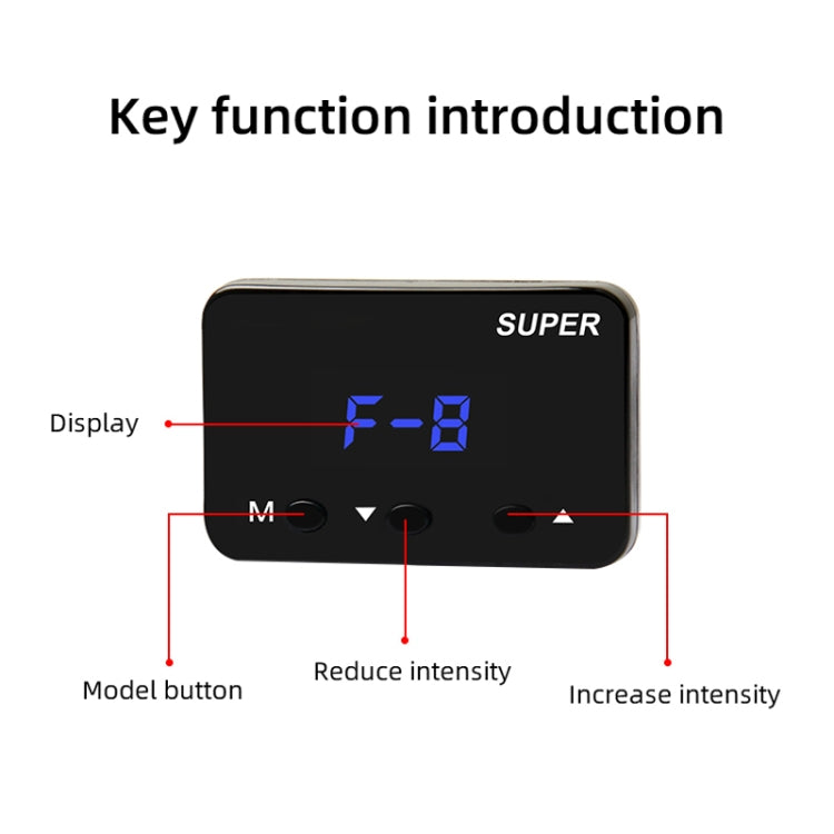 For Peugeot 207 2009- Car Potent Booster Electronic Throttle Controller - In Car by buy2fix | Online Shopping UK | buy2fix