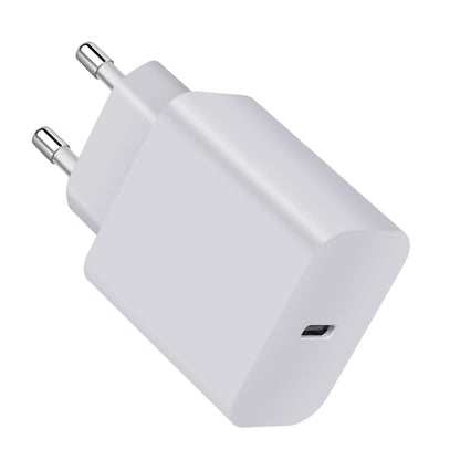 XY PD 25W USB-C / Type-C Single-port Travel Charger for Samsung Devices Fast Charging, EU Plug(White) - Mobile Accessories by buy2fix | Online Shopping UK | buy2fix