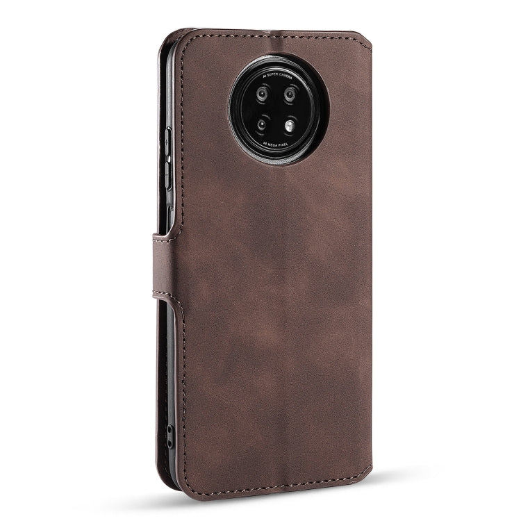 For Xiaomi Redmi Note 9T 5G DG.MING Retro Oil Side Horizontal Flip Leather Case with Holder & Card Slots & Wallet(Coffee) - Xiaomi Cases by DG.MING | Online Shopping UK | buy2fix