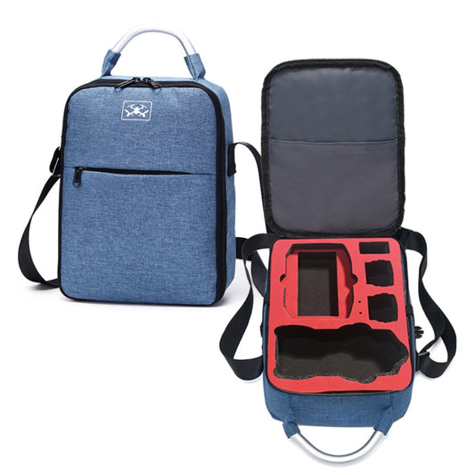 Shockproof Waterproof Single Shoulder Storage Travel Carrying Cover Case Box for DJI Air 2S(Blue+Red Liner) - DJI & GoPro Accessories by buy2fix | Online Shopping UK | buy2fix