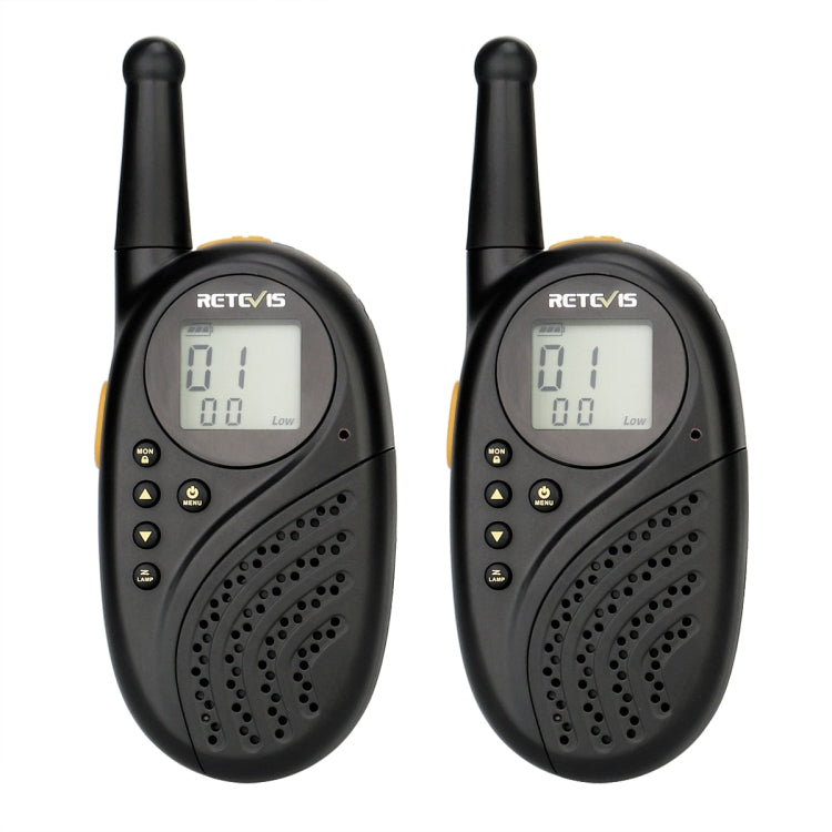 1 Pair RETEVIS RT-35 0.5W US Frequency 462.550-467.7125MHz 22CHS Children Handheld Walkie Talkie(Black) - Children by RETEVIS | Online Shopping UK | buy2fix