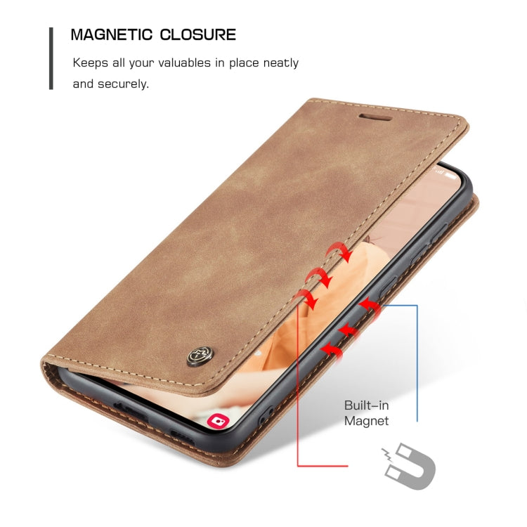 For Samsung Galaxy S21 FE CaseMe 013 Multifunctional Horizontal Flip Leather Case, with Card Slot & Holder & Wallet(Brown) - Galaxy Phone Cases by CaseMe | Online Shopping UK | buy2fix