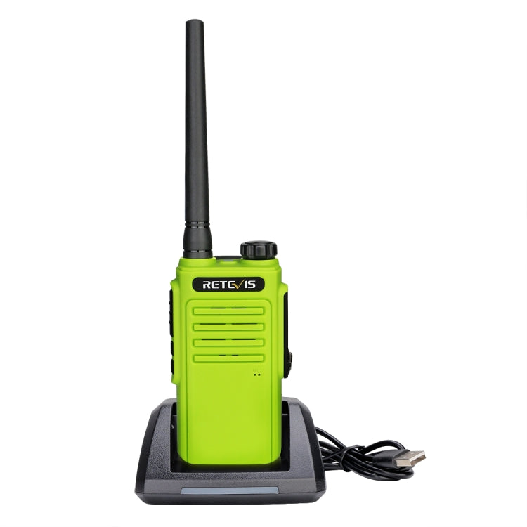 RETEVIS RT47 16CHS IP67 Waterproof FRS Two Way Radio Handheld Walkie Talkie, US Plug(Green) - Handheld Walkie Talkie by RETEVIS | Online Shopping UK | buy2fix