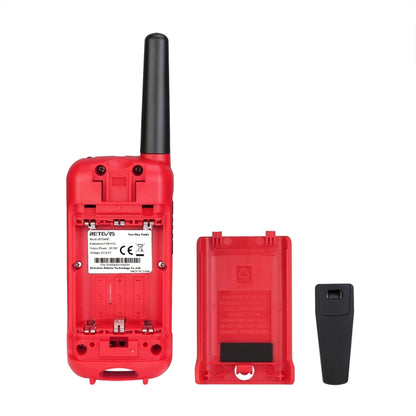 1 Pair RETEVIS RT649B 0.5W EU Frequency 446.00625-446.19375MHz 16CHS Two Way Radio Handheld Walkie Talkie, EU Plug(Red) - Handheld Walkie Talkie by RETEVIS | Online Shopping UK | buy2fix