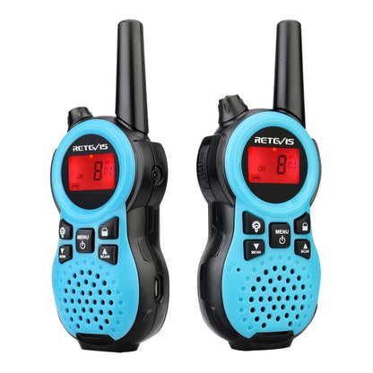 1 Pair RETEVIS RT38 US Frequency 22CHS FRS License-free Children Handheld Walkie Talkie(Blue) - Children by RETEVIS | Online Shopping UK | buy2fix