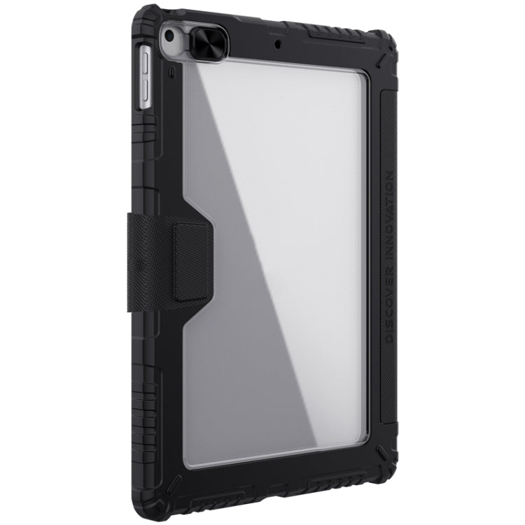 For iPad 10.2 2021 / 2020 / 2019 NILLKIN Bumper Pro Horizontal Flip Leather Case with Pen Slot & Holder & Pen Slot Only Supports iPad Pencil 2nd Generation(Black) - iPad 10.2 Cases by NILLKIN | Online Shopping UK | buy2fix