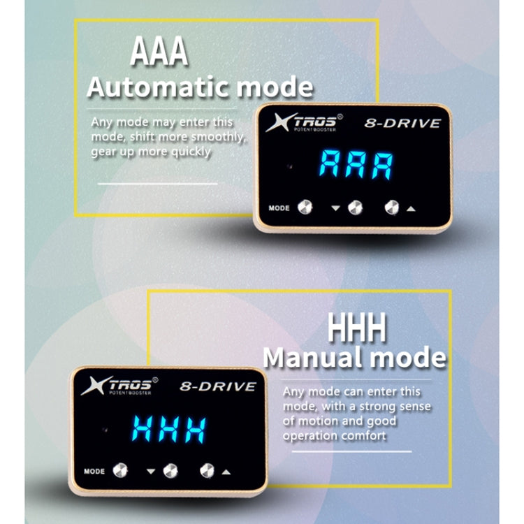 For Toyota Hilux Revo 2017- TROS 8-Drive Potent Booster Electronic Throttle Controller Speed Booster - In Car by TROS | Online Shopping UK | buy2fix