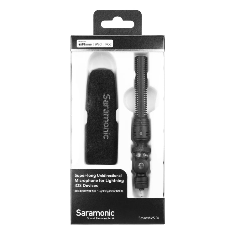 Saramonic SmartMic5 Di Super-long Unidirectional Microphone for 8 Pin Interface Devices - Consumer Electronics by Saramonic | Online Shopping UK | buy2fix