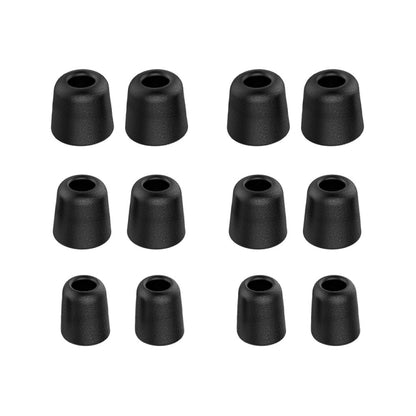 6 Pairs New Bee NB-M1 Slow Rebound Memory Foam Ear Caps with Storage Box, Suitable for 5mm-7mm Earphone Plugs(Black) - Anti-dust & Ear Caps by New Bee | Online Shopping UK | buy2fix