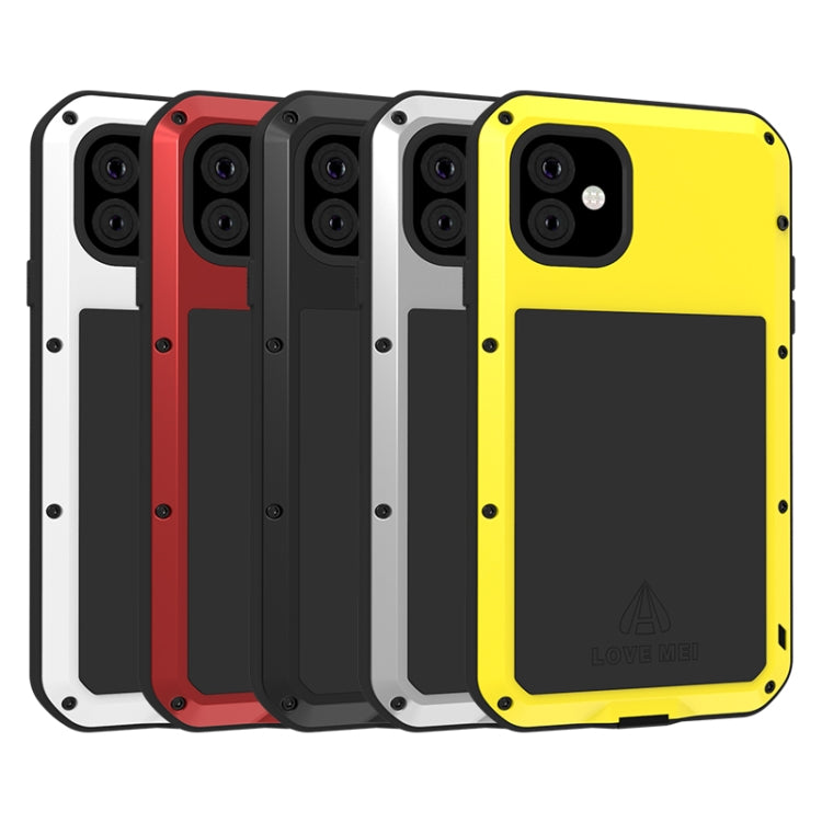 For iPhone 11 Pro Max LOVE MEI Metal Shockproof Waterproof Dustproof Protective Case(Yellow) - iPhone 11 Pro Max Cases by LOVE MEI | Online Shopping UK | buy2fix