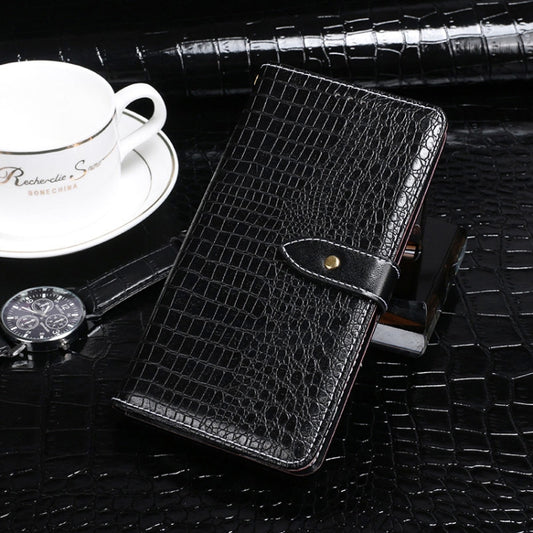 For vivo Y52 5G / Y72 5G idewei Crocodile Texture Horizontal Flip Leather Case with Holder & Card Slots & Wallet(Black) - vivo Cases by idewei | Online Shopping UK | buy2fix