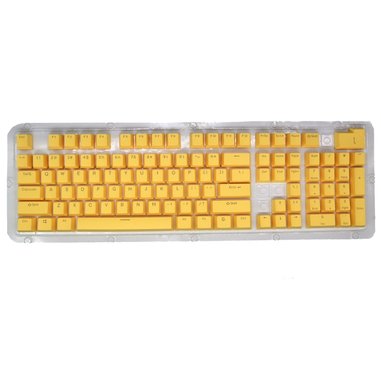 HXSJ P9 104 Keys PBT Color Mechanical Keyboard Keycaps(Yellow) - Other by HXSJ | Online Shopping UK | buy2fix