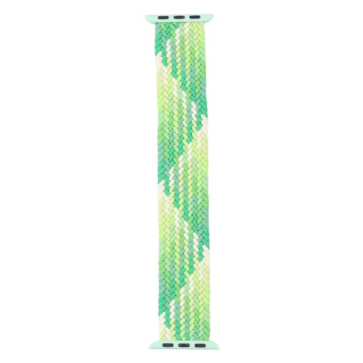 Single Loop Weaving Nylon Watch Band, Size: M 145mm For Apple Watch Series 9&8&7 41mm / SE 3&SE 2&6&SE&5&4 40mm / 3&2&1 38mm(Lime) - Watch Bands by buy2fix | Online Shopping UK | buy2fix