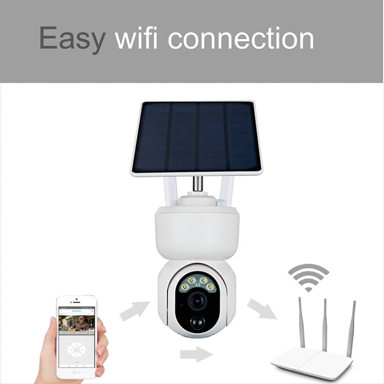 T24 1080P IP65 Waterproof Solar Smart PTZ Camera, Support Full-color Night Vision & Two-way Voice Intercom & AI Humanoid Detection Alarm, WiFi Version - Security by buy2fix | Online Shopping UK | buy2fix