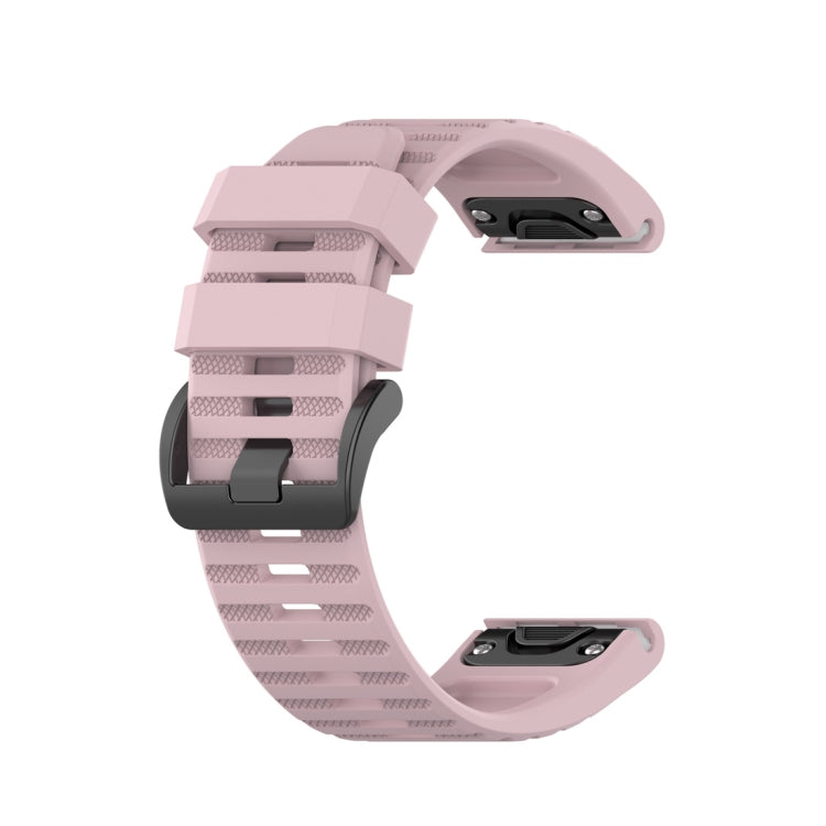 For Garmin Fenix 6 22mm Smart Watch Quick Release Silicon Watch Band(Rose Pink) - Watch Bands by buy2fix | Online Shopping UK | buy2fix