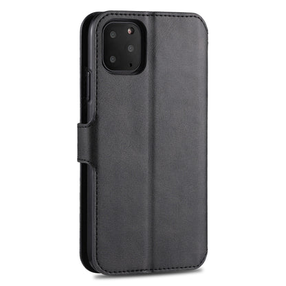 For iPhone 11 Pro Max AZNS Calf Texture Magnetic Horizontal Flip PU Leather Case with Holder & Card Slots & Photo Frame(Black) - iPhone 11 Pro Max Cases by AZNS | Online Shopping UK | buy2fix