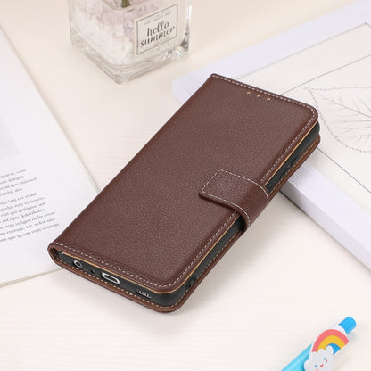 For Nokia X20 Litchi Texture PU + TPU Horizontal Flip Leather Case with Holder & Card Slots & Wallet(Brown) - Nokia Cases by buy2fix | Online Shopping UK | buy2fix