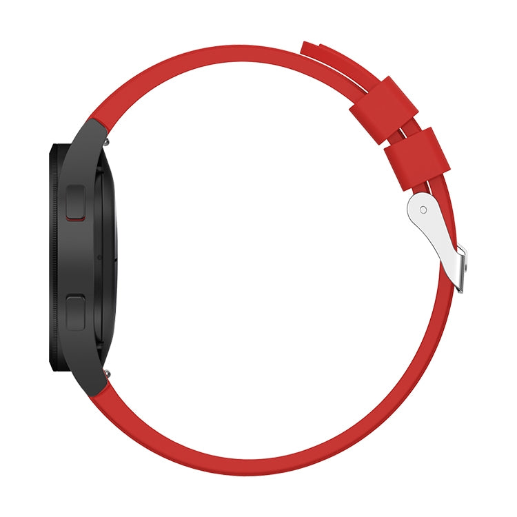 For Samsung Galaxy Watch4 Classic 42mm Silicone Watch Band(Red) - Smart Wear by buy2fix | Online Shopping UK | buy2fix