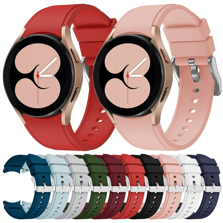 For Samsung Galaxy Watch4 Classic 42mm Silicone Watch Band(Red) - Smart Wear by buy2fix | Online Shopping UK | buy2fix