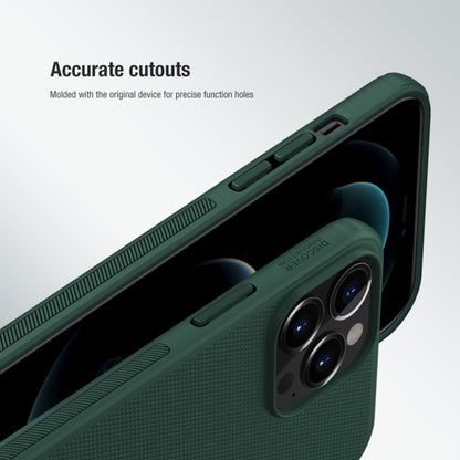 For iPhone 13 Pro NILLKIN Super Frosted Shield Pro PC + TPU Protective Case (Dark Green) - iPhone 13 Pro Cases by NILLKIN | Online Shopping UK | buy2fix