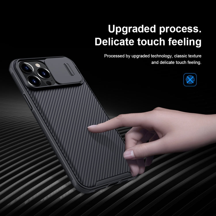 For iPhone 13 Pro NILLKIN Black Mirror Pro Series Camshield Full Coverage Dust-proof Scratch Resistant Phone Case (Black) - iPhone 13 Pro Cases by NILLKIN | Online Shopping UK | buy2fix