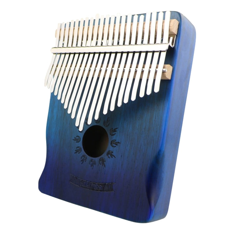 21 Tone Acacia Wood Thumb Piano Kalimba Musical Instruments(Aurora Blue-Sun) - Keyboard Instruments by buy2fix | Online Shopping UK | buy2fix