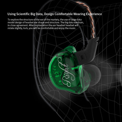 KZ ZSR 6-unit Ring Iron In-ear Wired Earphone, Standard Version(Black) - In Ear Wired Earphone by KZ | Online Shopping UK | buy2fix