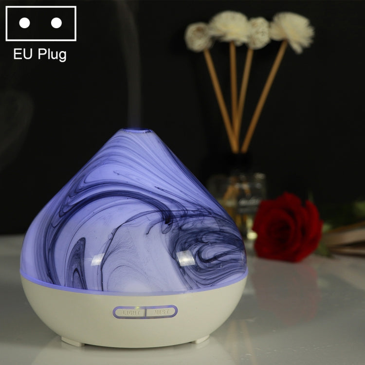 400ml Volcano Shape Humidifier Glass Aromatherapy Machine Automatic Alcohol Sprayer, Plug Specification:EU Plug(White) - Home & Garden by buy2fix | Online Shopping UK | buy2fix