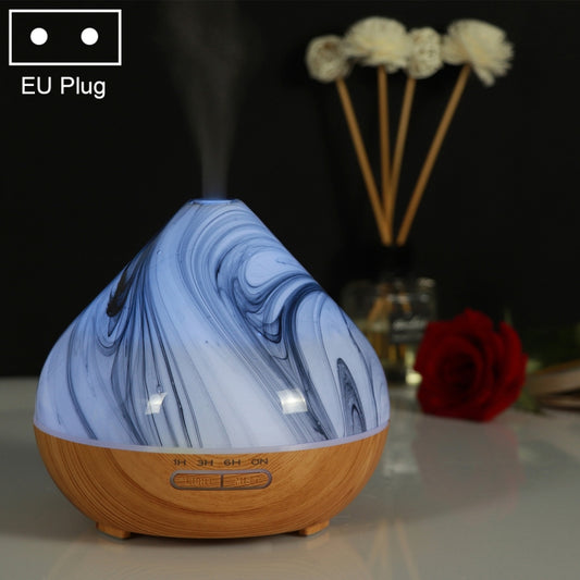 400ml Volcano Shape Humidifier Glass Aromatherapy Machine Automatic Alcohol Sprayer, Plug Specification:EU Plug(Khaki) - Home & Garden by buy2fix | Online Shopping UK | buy2fix