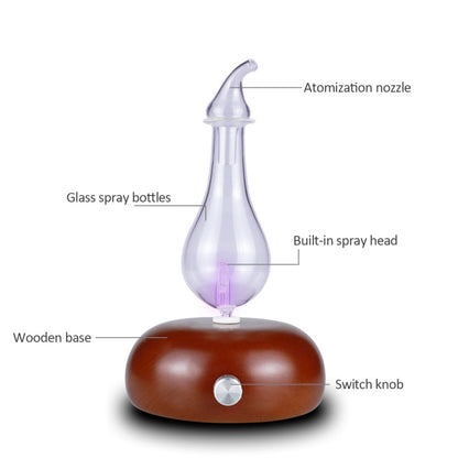 Wood Essential Oil Diffuser Aromatherapy Machine Automatic Alcohol Sprayer, Plug Specification:EU Plug(Dark Brown) - Home & Garden by buy2fix | Online Shopping UK | buy2fix