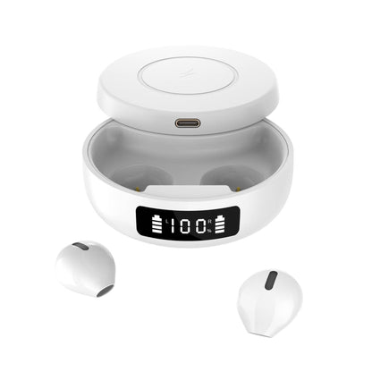 X6WS Mini Noise Reduction Digital Display TWS Wireless Bluetooth Earphone(White) - TWS Earphone by buy2fix | Online Shopping UK | buy2fix