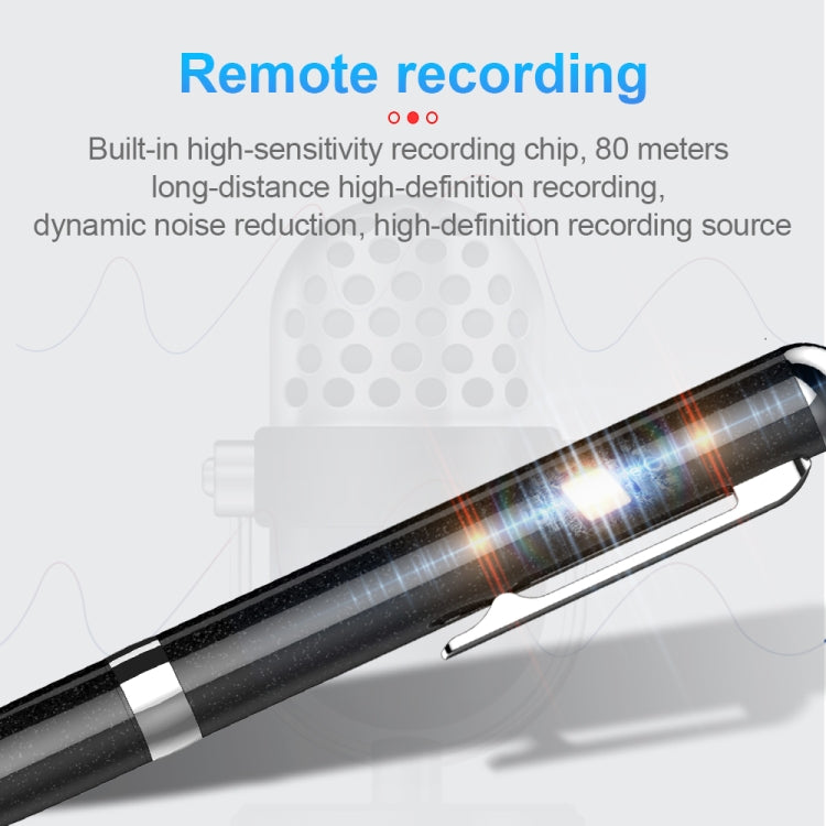 Q96 Intelligent HD Digital Noise Reduction Recording Pen, Capacity:16GB(Black) - Security by buy2fix | Online Shopping UK | buy2fix