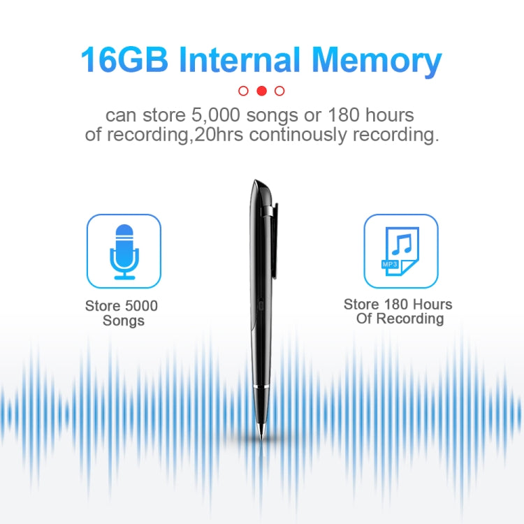 Q9 AI Intelligent High-definition Noise Reduction Conference Recording Pen Voice Control Recorder, Capacity:32GB(Black) - Security by buy2fix | Online Shopping UK | buy2fix