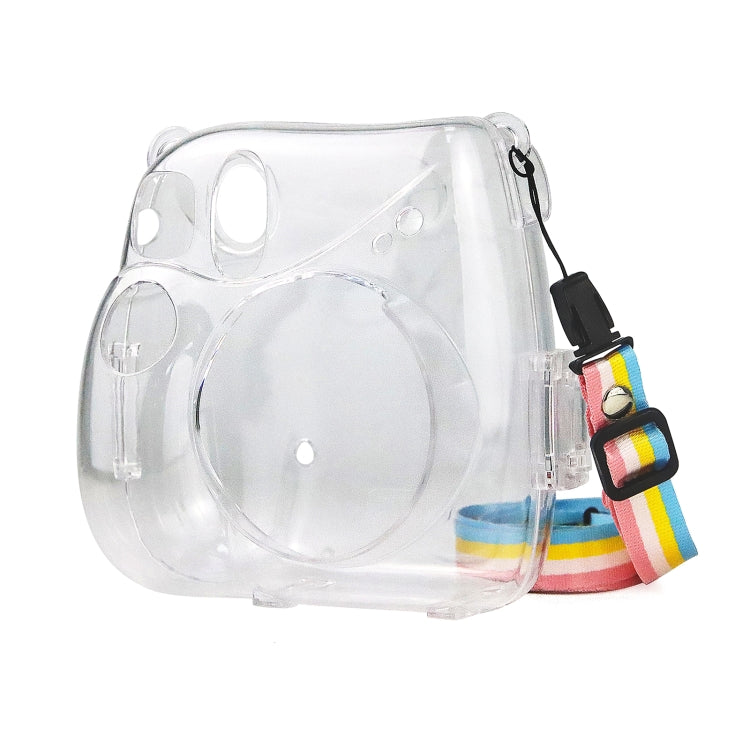 Protective Crystal Case with Strap For FUJIFILM Instax mini 7+(Transparent) - Camera Accessories by buy2fix | Online Shopping UK | buy2fix
