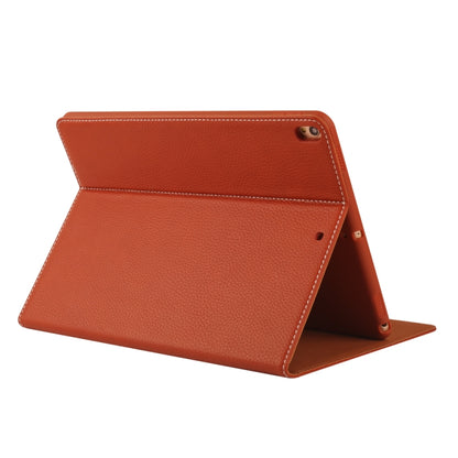 For iPad 10.2 2021 / 2020 / 2019 GEBEI PU+TPU Horizontal Flip Protective Case with Holder & Card Slots(Brown) - iPad 10.2 Cases by GEBEI | Online Shopping UK | buy2fix