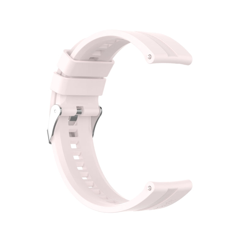 For Huawei Watch GT 3 42mm 20mm Silicone Silver Buckle Watch Band(Quicksand Pink) - Smart Wear by buy2fix | Online Shopping UK | buy2fix