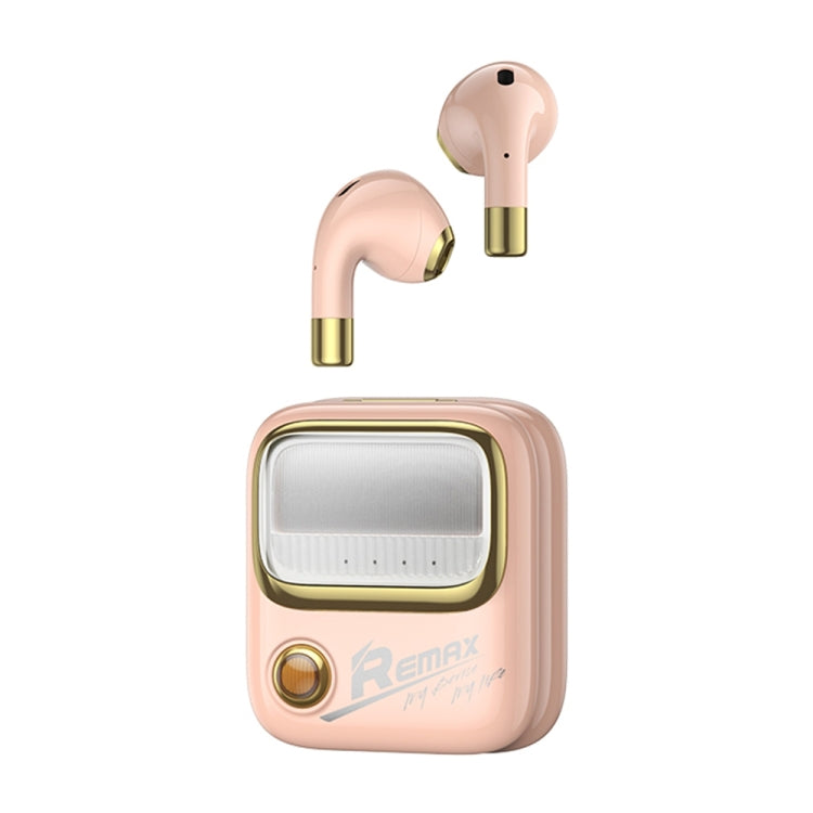 REMAX TWS-38 Yosee Series True Wireless Music Call Bluetooth Earphone(Pink) - TWS Earphone by REMAX | Online Shopping UK | buy2fix